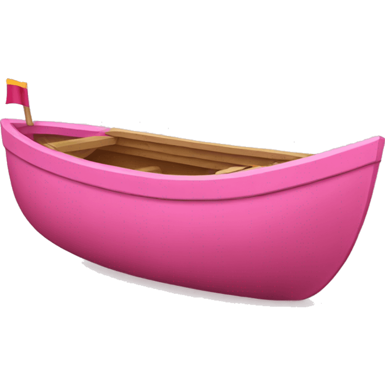 Pink boat emoji