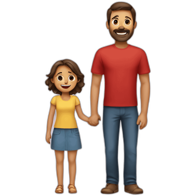 A family with two kids from Spain emoji