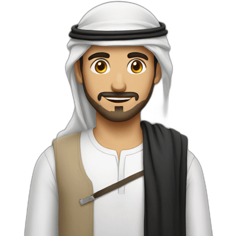 Arab guy with m4 emoji