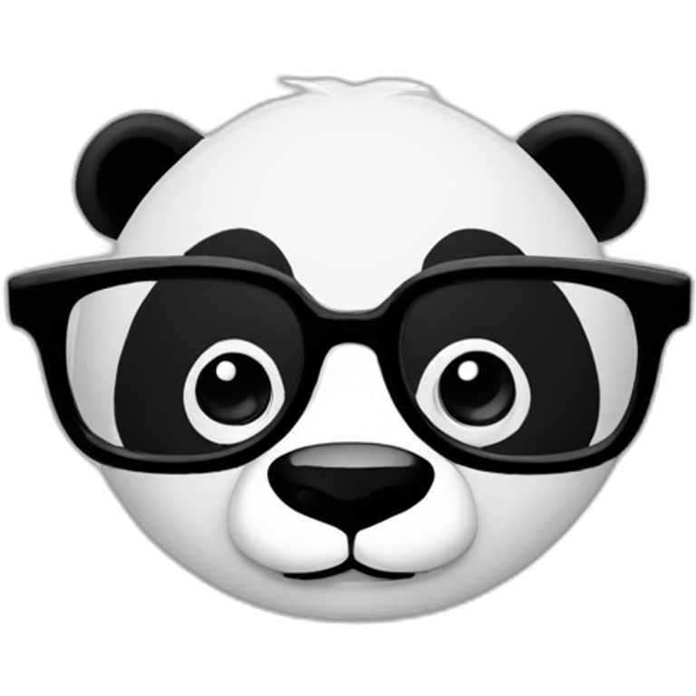 Panda glasses emoji