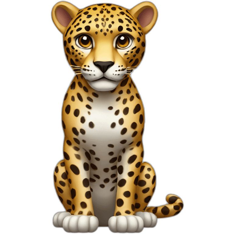 Jaguar full body standing emoji