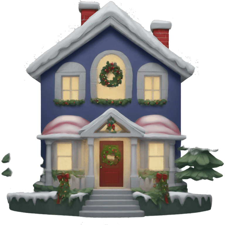 Christmas house emoji