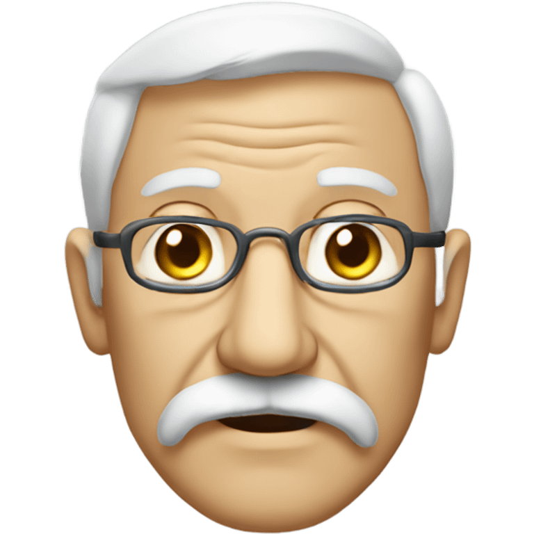 Old man man with mustache emoji