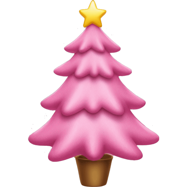 Christmas tree pink ￼ emoji