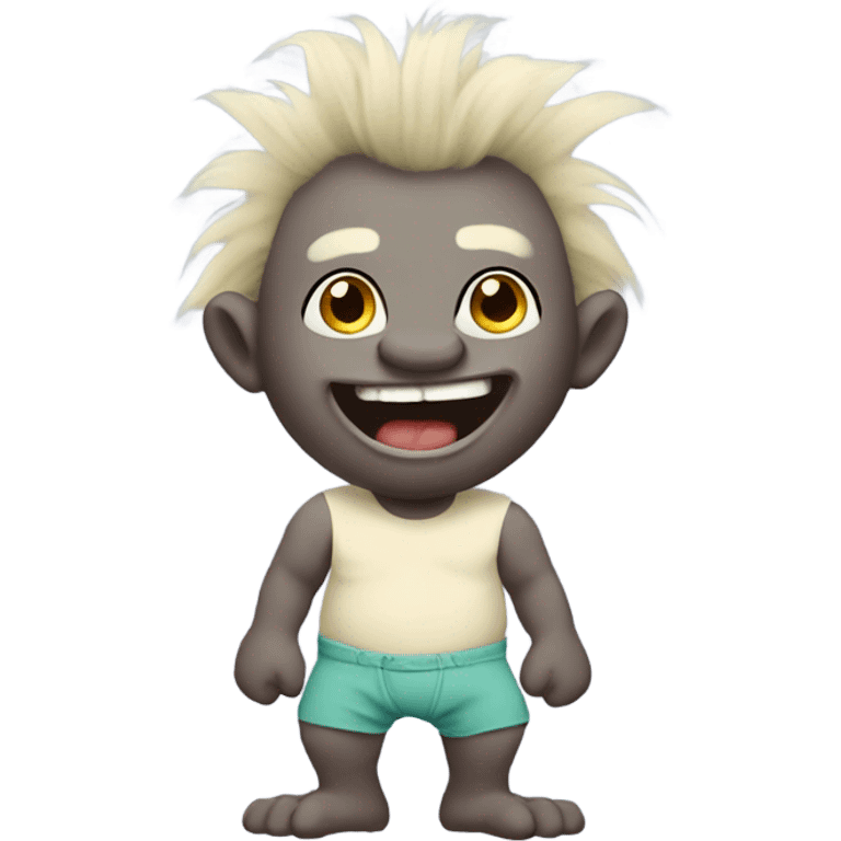 A troll in a diaper emoji