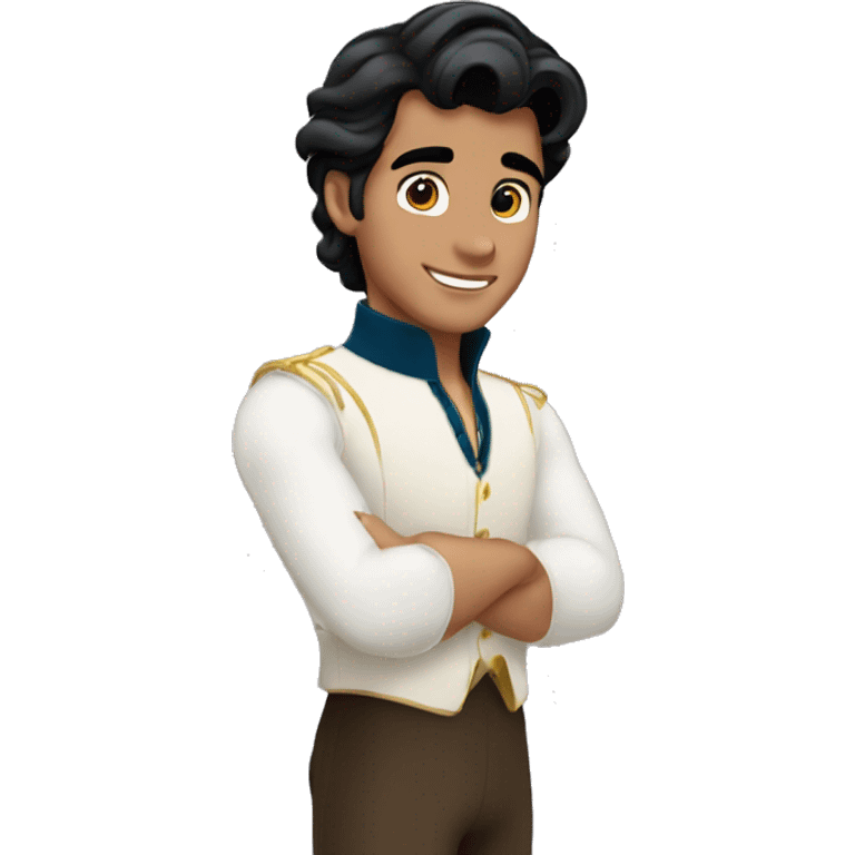 Prince Eric with grown out hair emoji