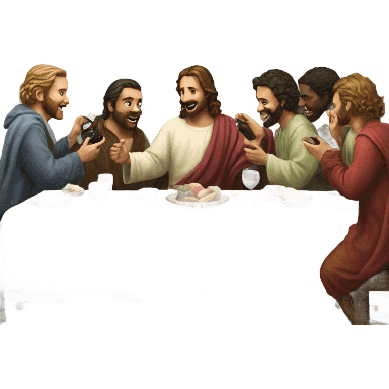 Belly celly telephone last supper breakfast  emoji