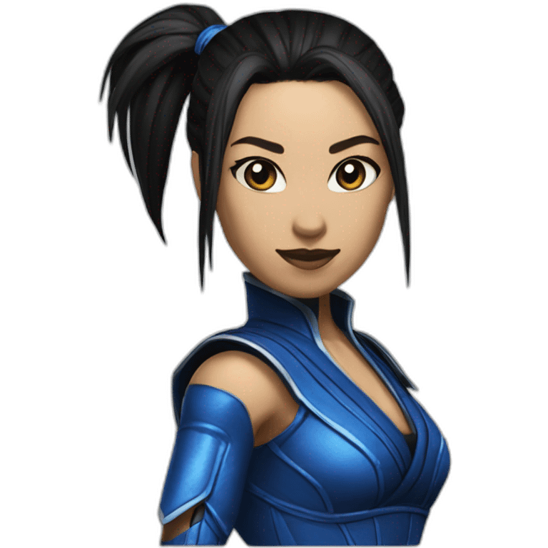 Kitana from mortal kombat emoji