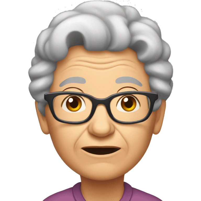 Grandma farted emoji