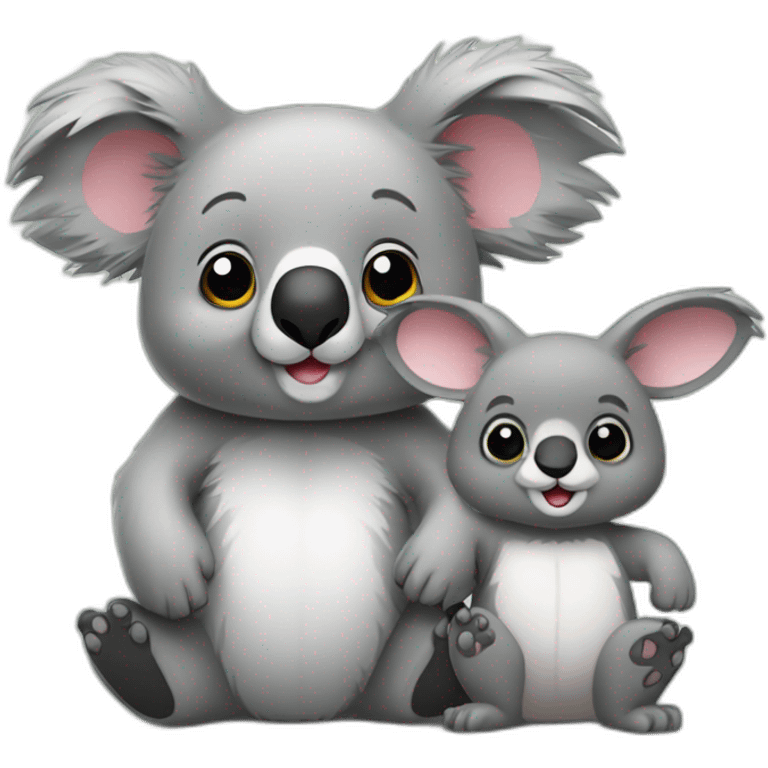 Koala et lapin emoji