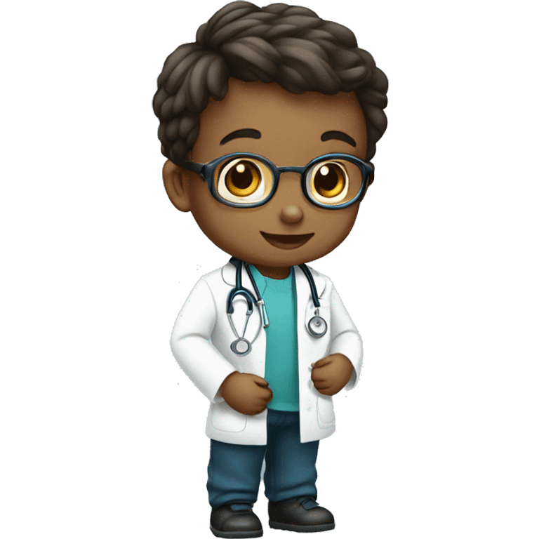 baby doctor wearing stethoscope emoji