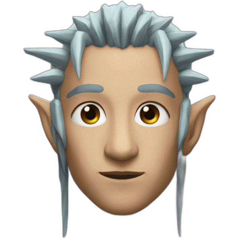 Cyborg elf long spiky ears emoji