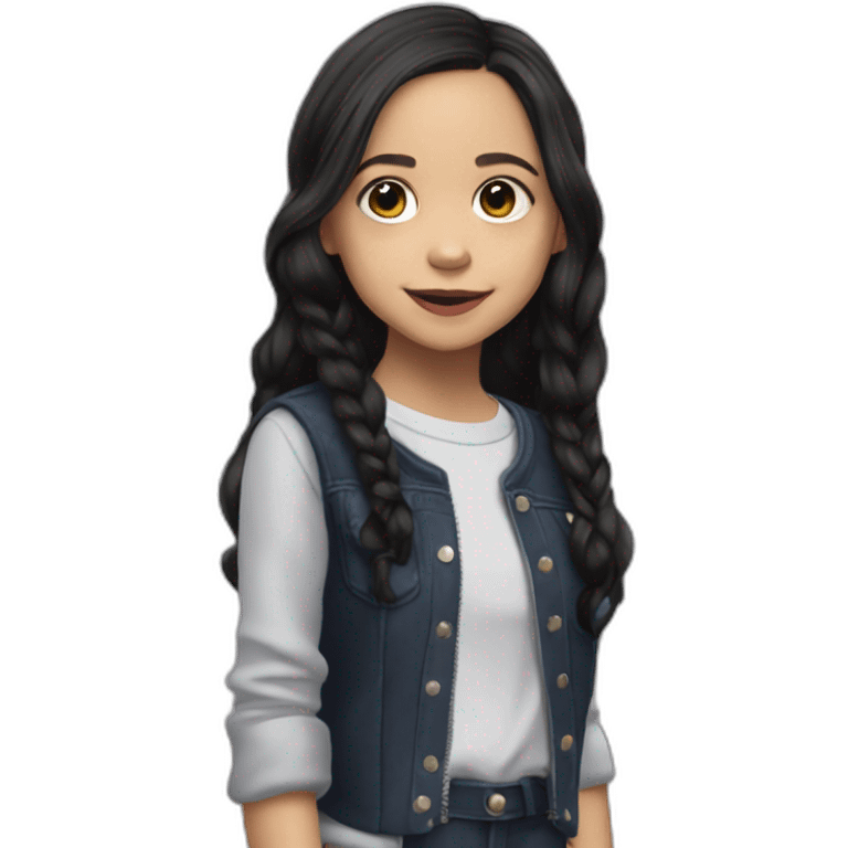 Jenna Ortega en mercredi addams emoji