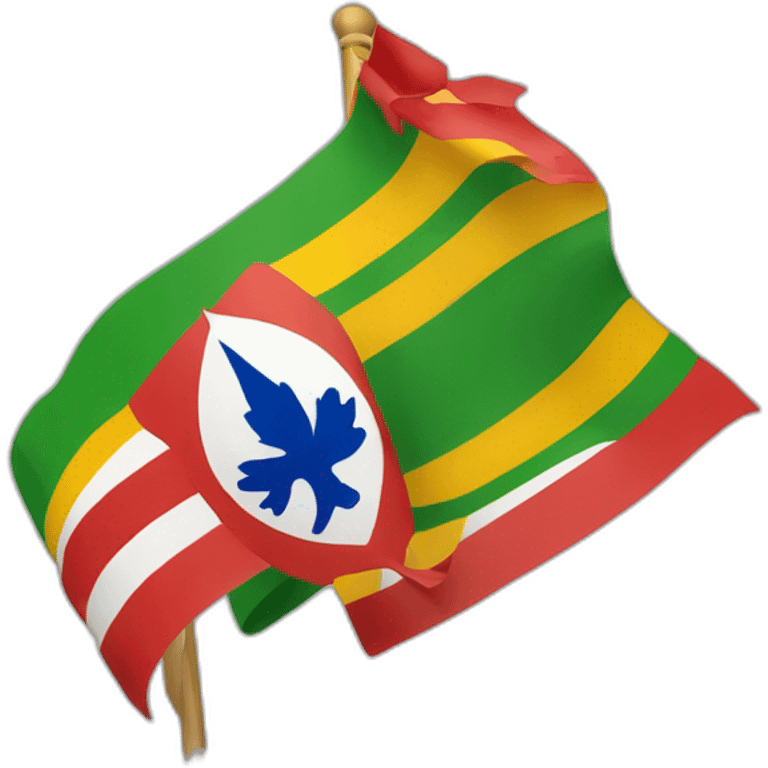 Drapeau indépendantiste guadeloupéen emoji