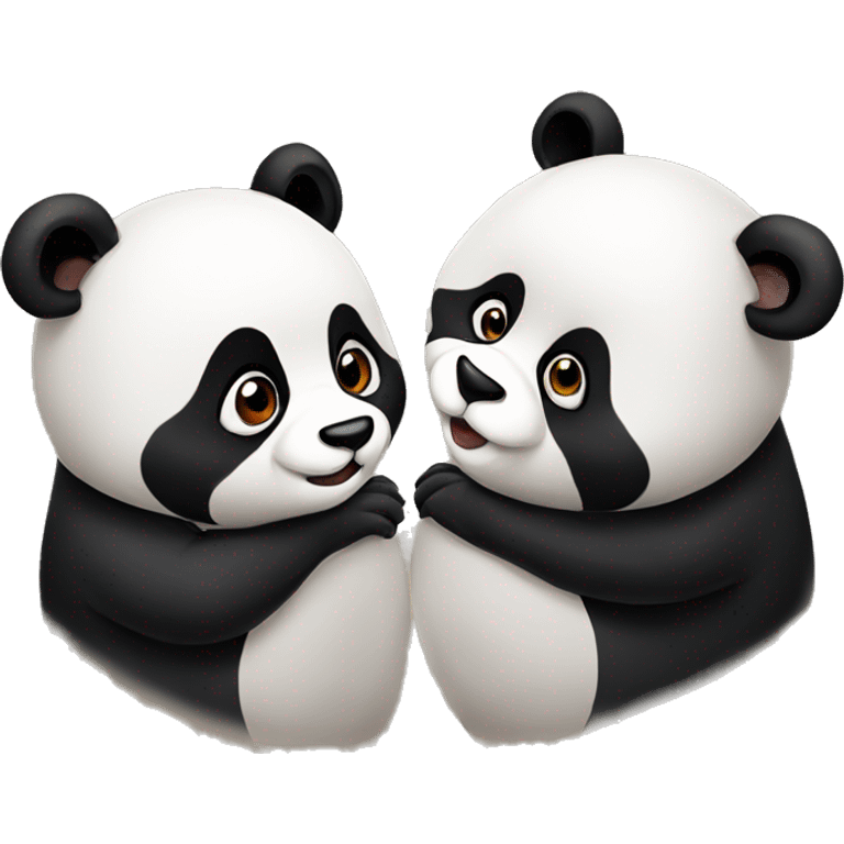 Panda kissing you emoji