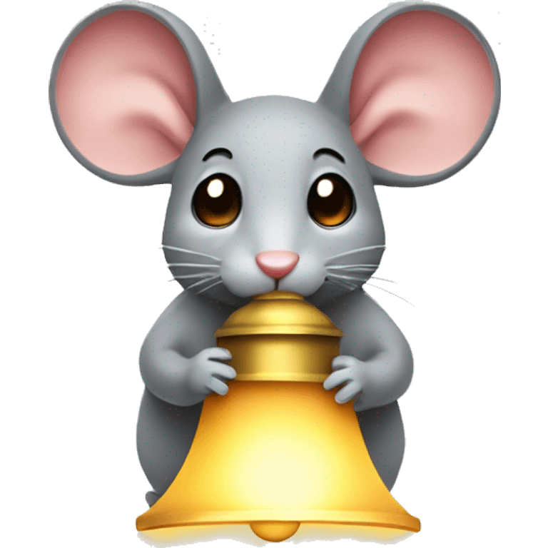 Mouse with a lamp on Christmas  emoji