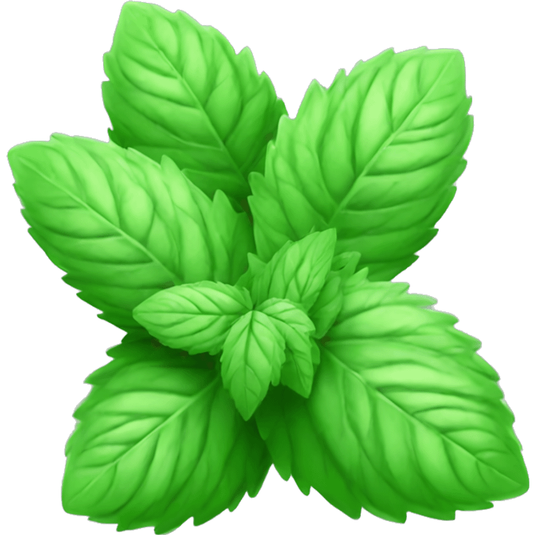 mint leaves emoji