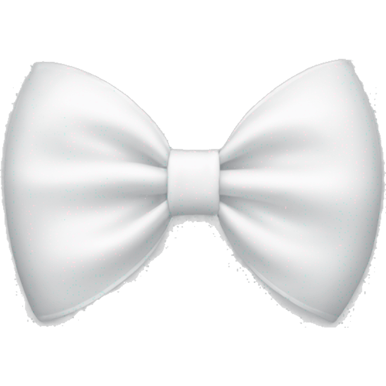 White bow on white bow emoji