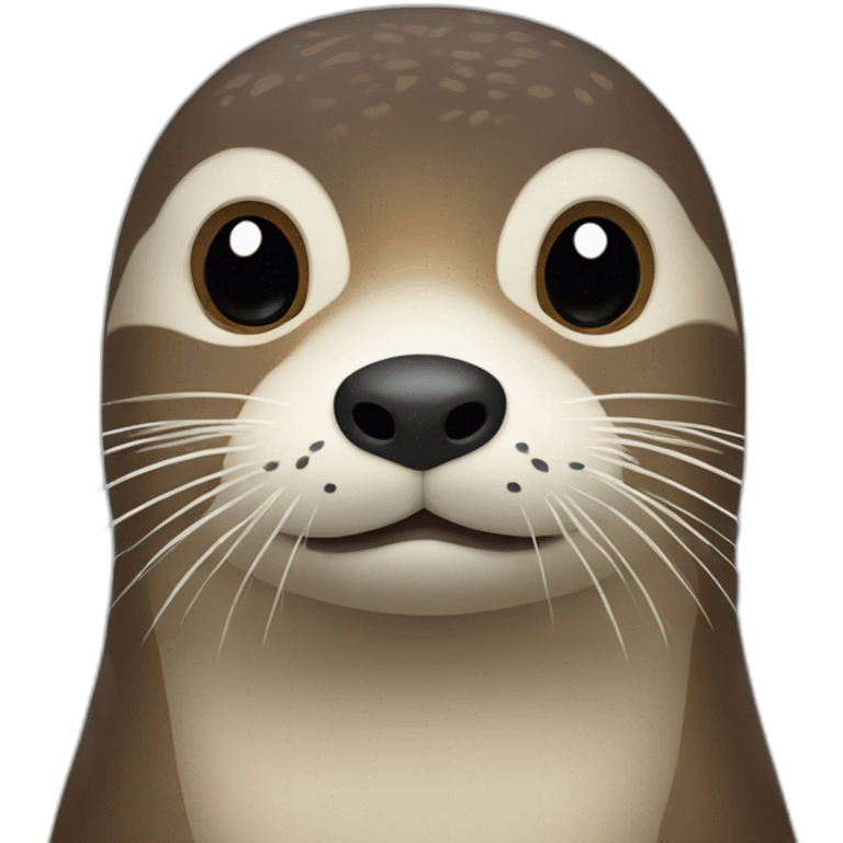 Mélange loutre oiseau emoji