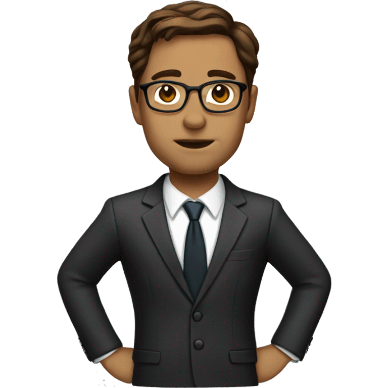 Brown hair lawyer  emoji