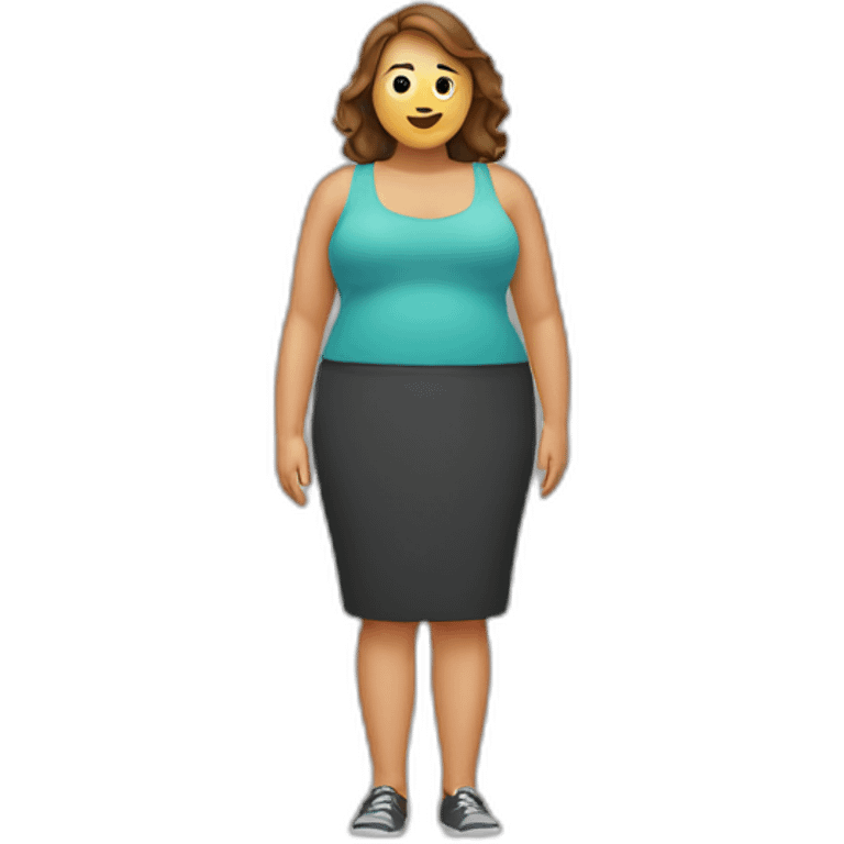 Obese woman emoji