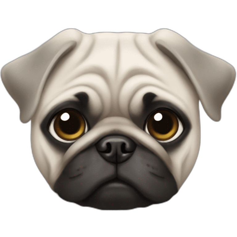 pug with girl white hair  emoji