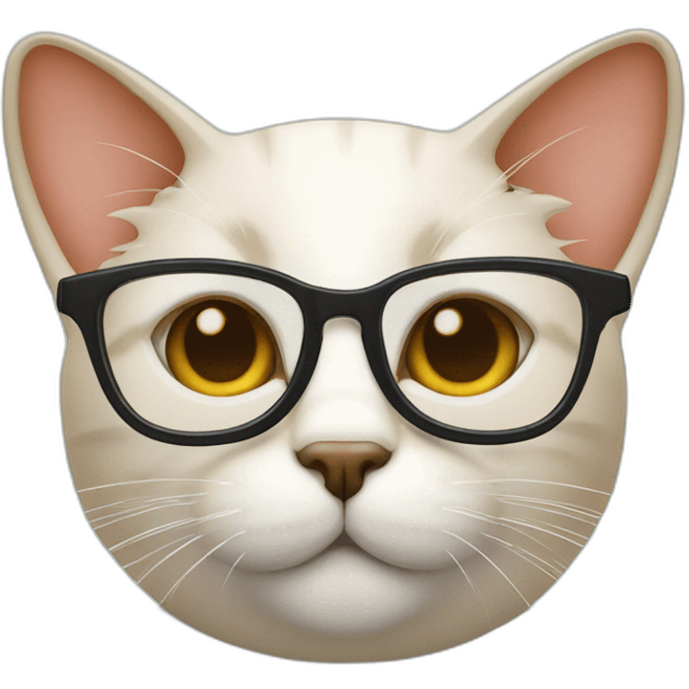 Un chat avec des lunettes de soleil emoji