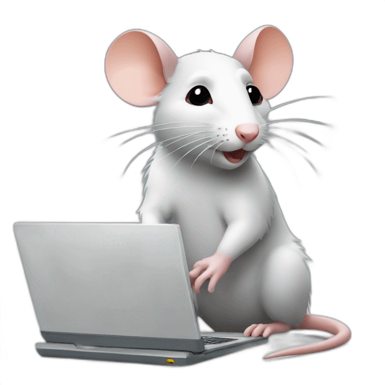 rat with a laptop emoji