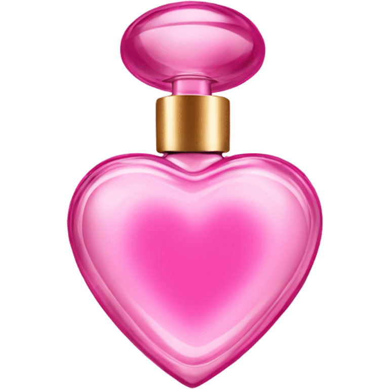 Pink heart shaped perfume  emoji