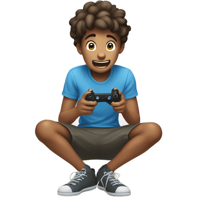 Boy on game farting  emoji