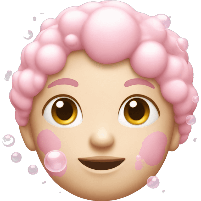 Light pink bubbles emoji