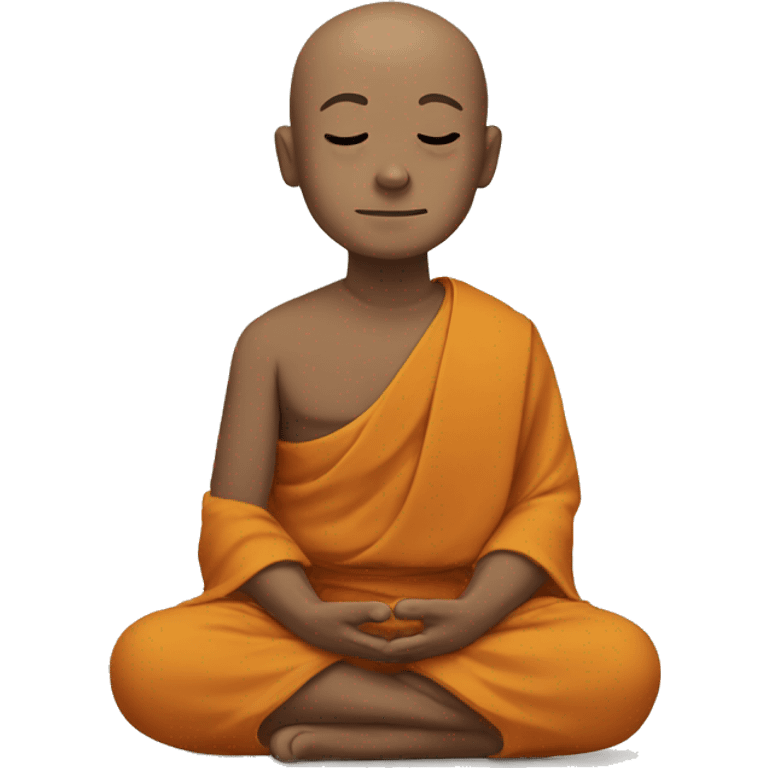 meditating monk  emoji