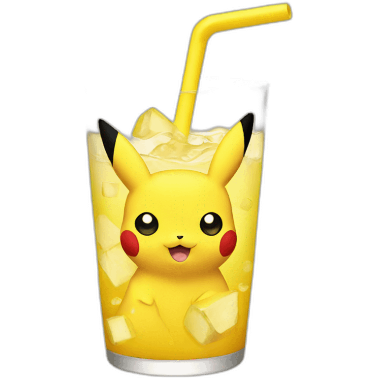 Pikachu drink  emoji