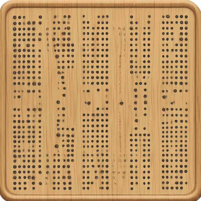 Cribbage board emoji