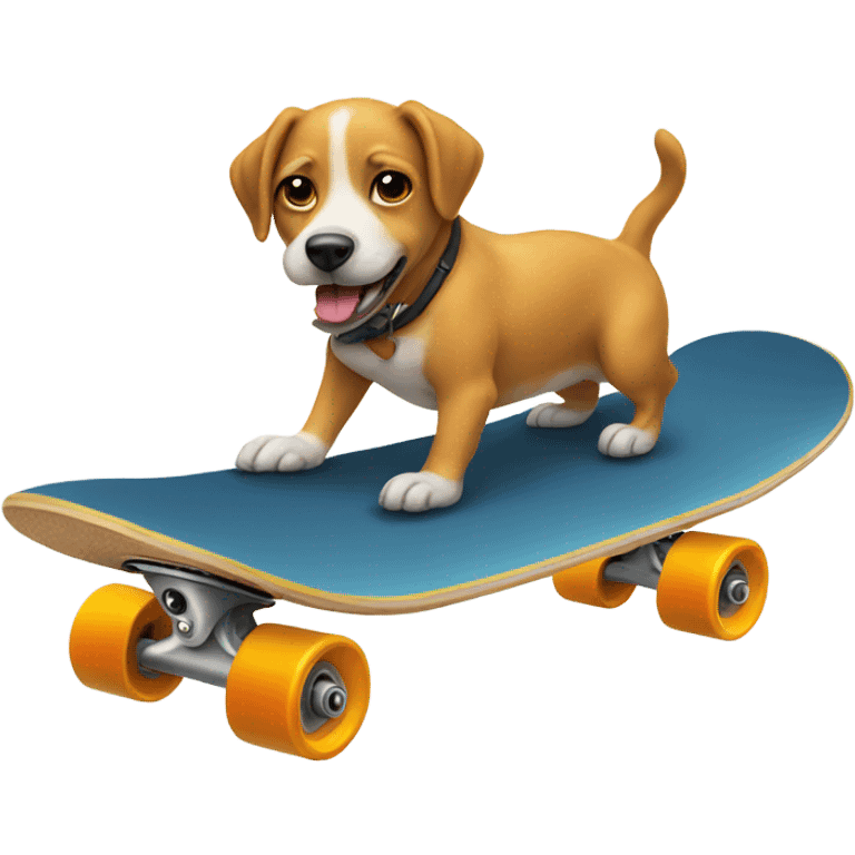 Dog on a skateboard  emoji