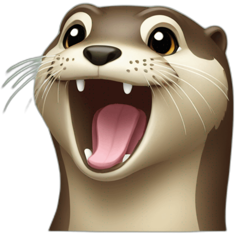 Loutre sur tortu emoji