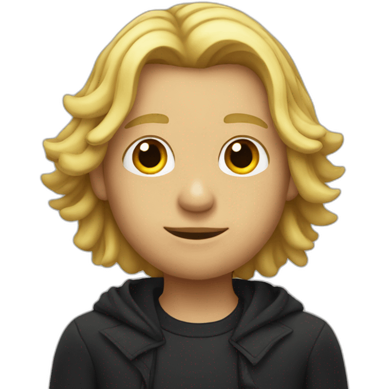 crow with blond hair emoji