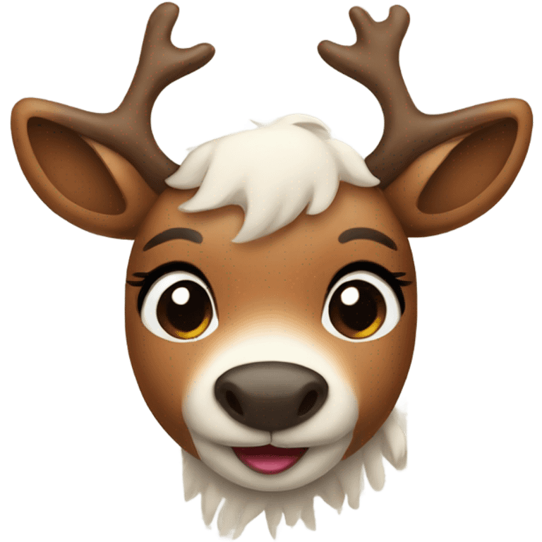 Cute reindeer  emoji