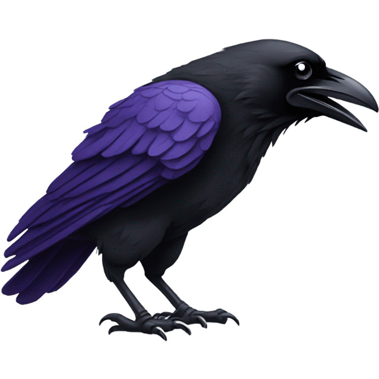 Raven holding a football emoji