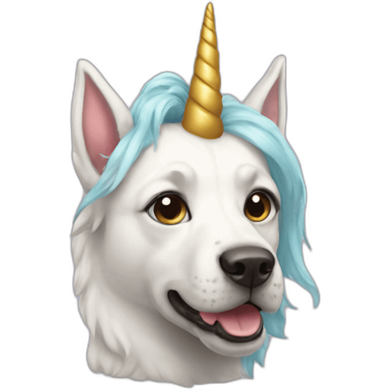 Dog unicorn emoji