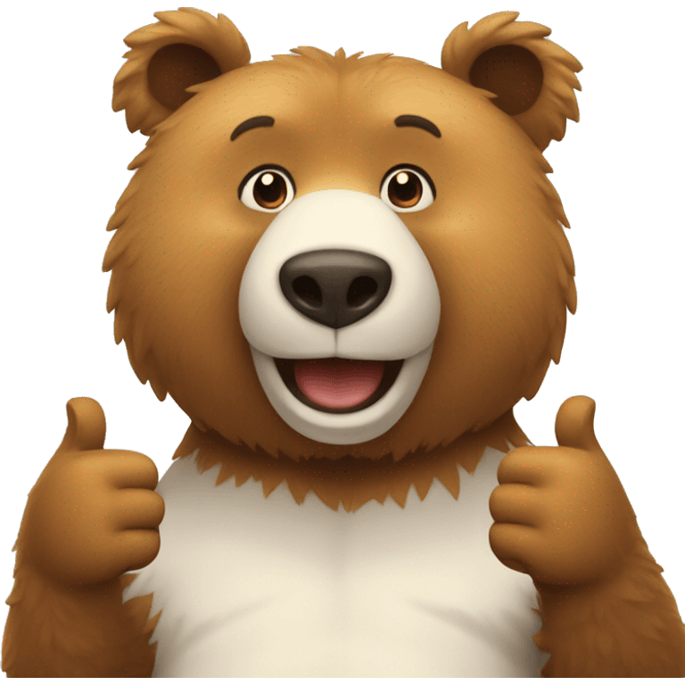 bear giving thumbs up emoji