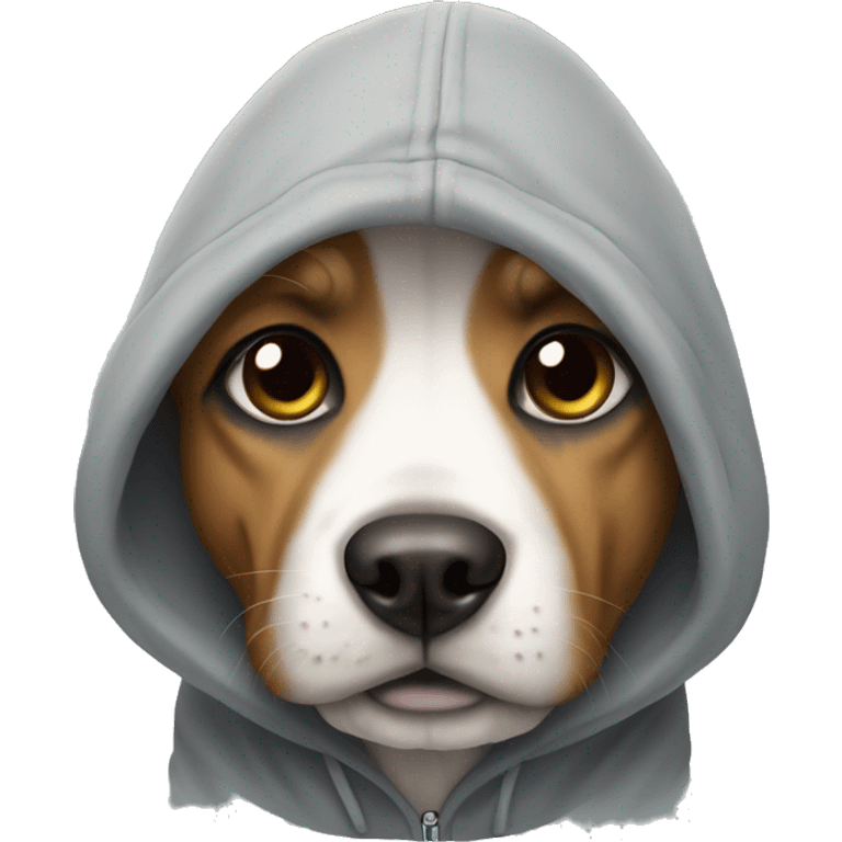 dog with a hoodie emoji