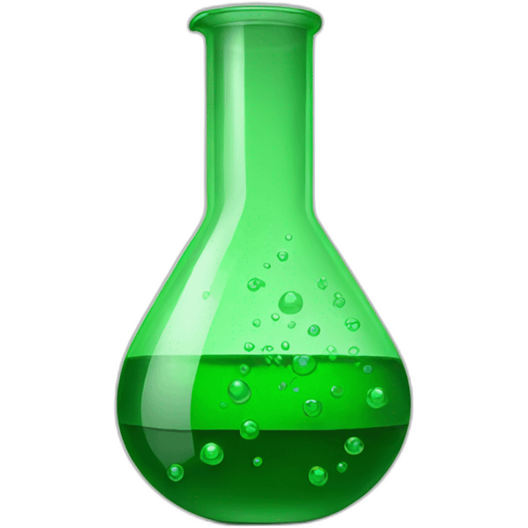 green laboratory flask emoji