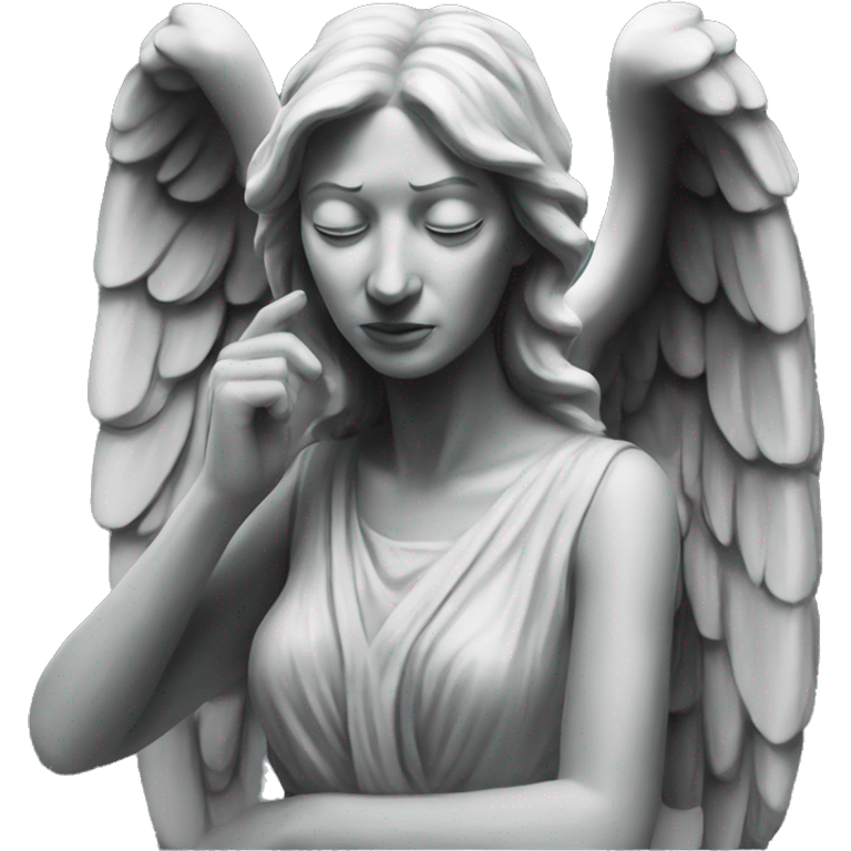 weeping angel statue  emoji