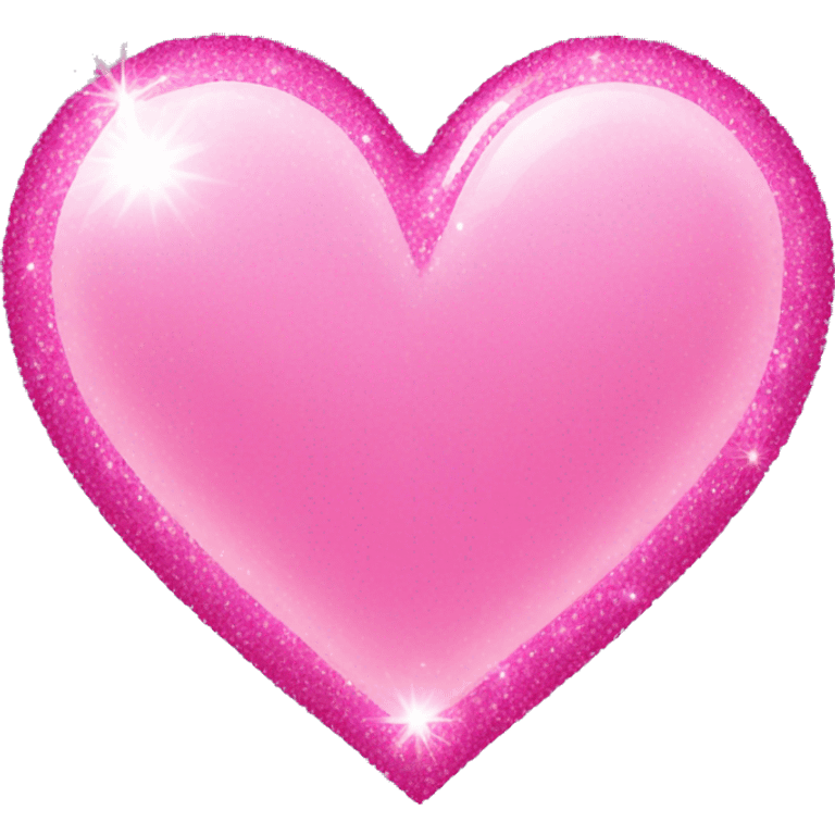 Sparkling pink heart emoji