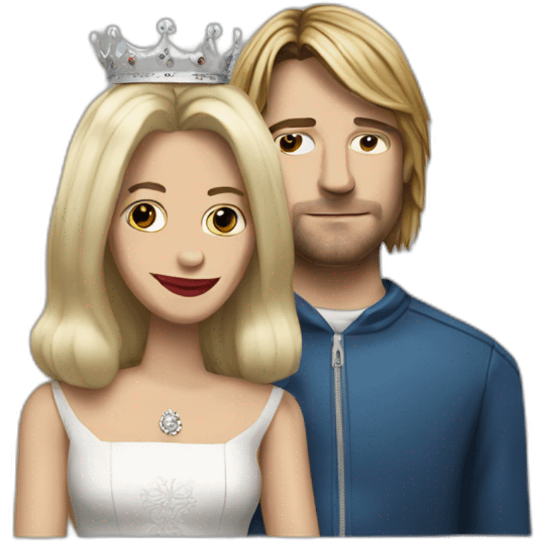 the queen and kurt cobain emoji