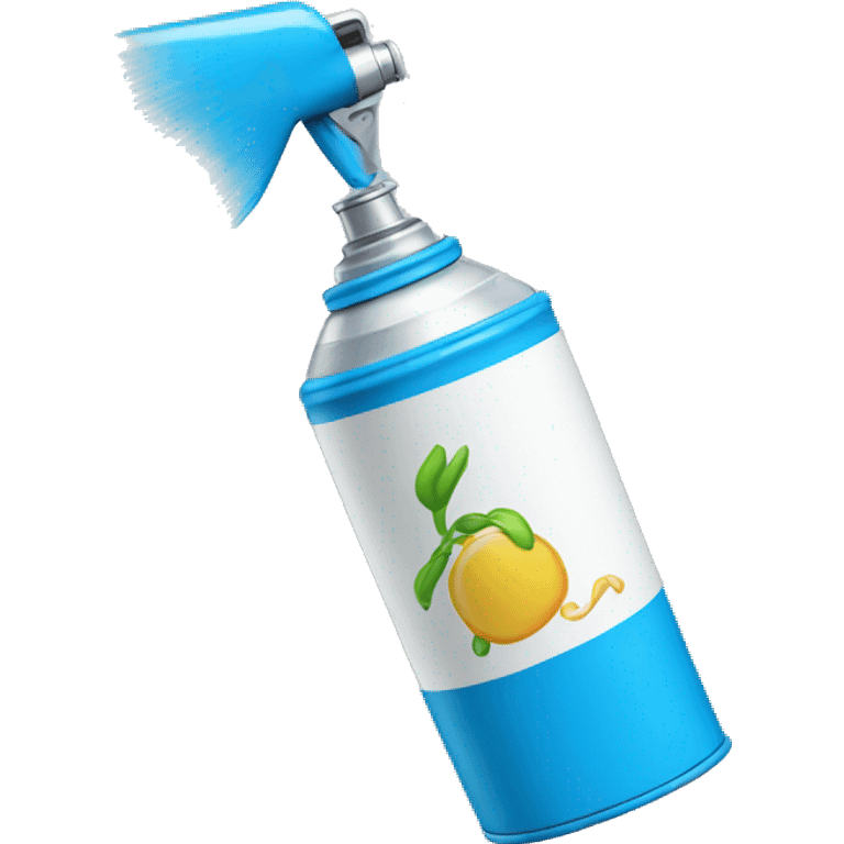 spray-can blue emoji