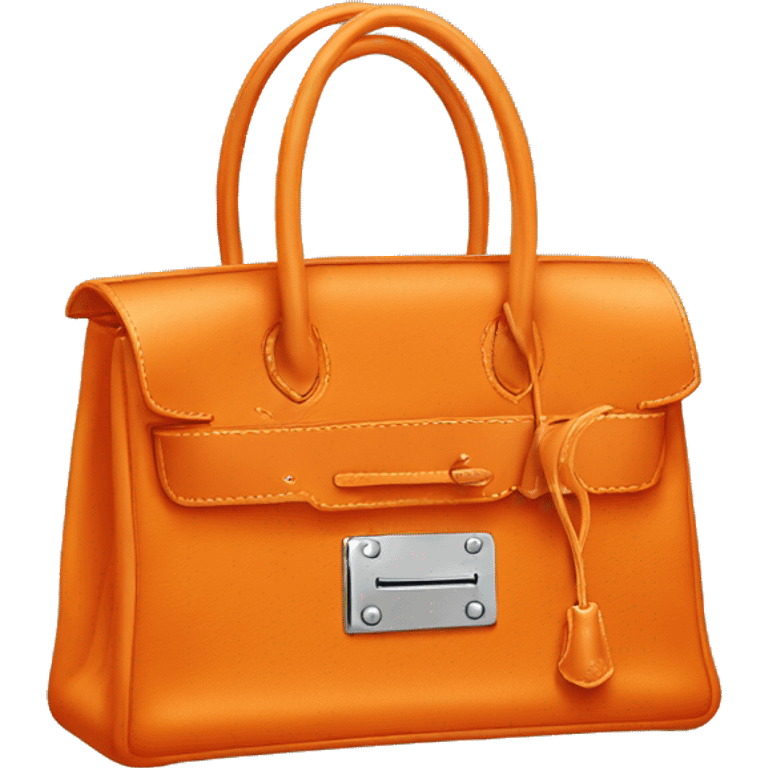 Hermes bag orange color emoji