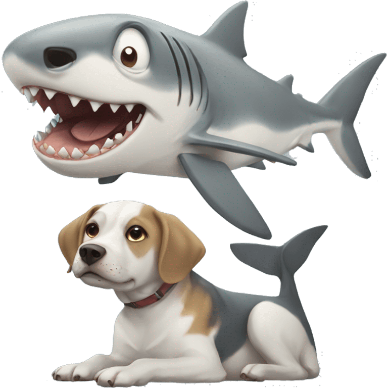 shark+dog emoji