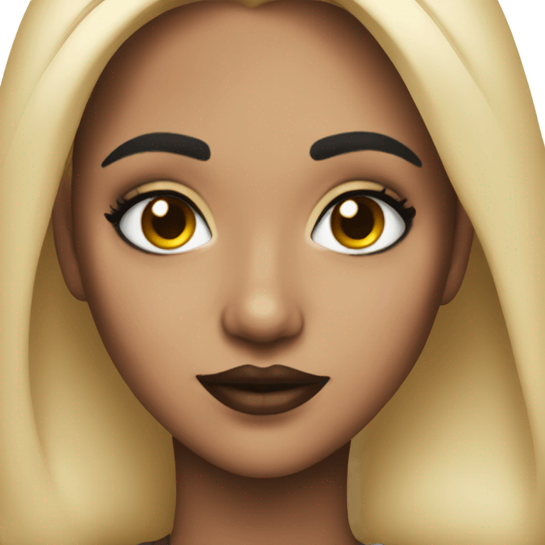 A girl with alt style makeup emoji